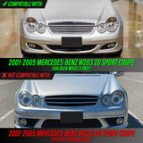 2001-2005 Mercedes W203 2d Coupe Chrome Projector Headlight