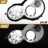 2001-2005 Mercedes W203 2d Coupe Chrome Projector Headlight