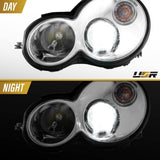 2001-2005 Mercedes W203 2d Coupe Chrome Projector Headlight