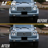 2002-2006 Mercedes G-Class Facelift Look Chrome Projector Headlights