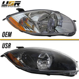 2006-2009 Mitsubishi Eclipse Black Housing Headlights