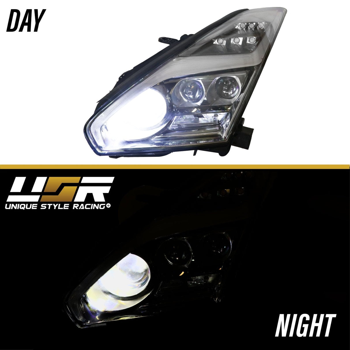 2009-2014 Nissan GT-R Facelift Style Full LED Headlights
