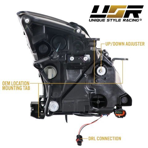 2009-2014 Nissan GT-R Facelift Style Full LED Headlights