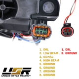 2009-2014 Nissan GT-R Facelift Style Full LED Headlights