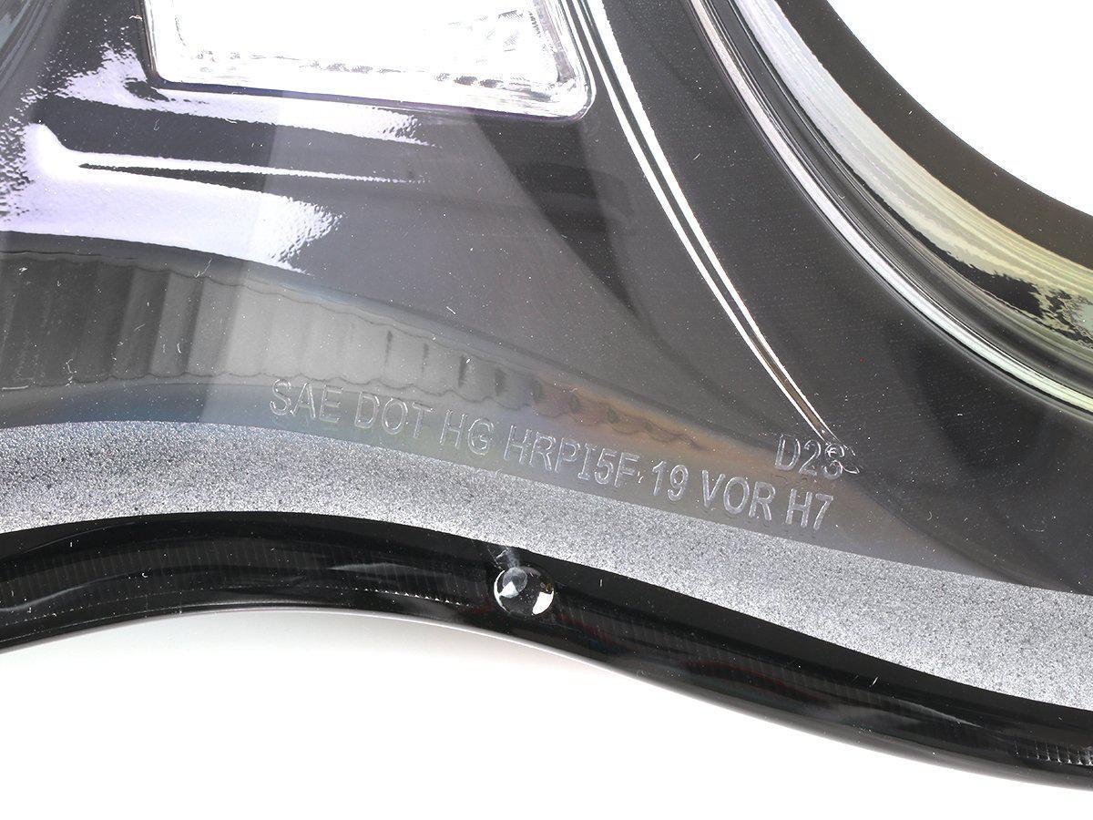 2002-2004 Porsche 911 Turbo Black LED Projector Headlights - D2S Xenon
