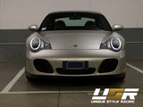 2002-2004 Porsche 911 Turbo Black LED Projector Headlights - D2S Xenon