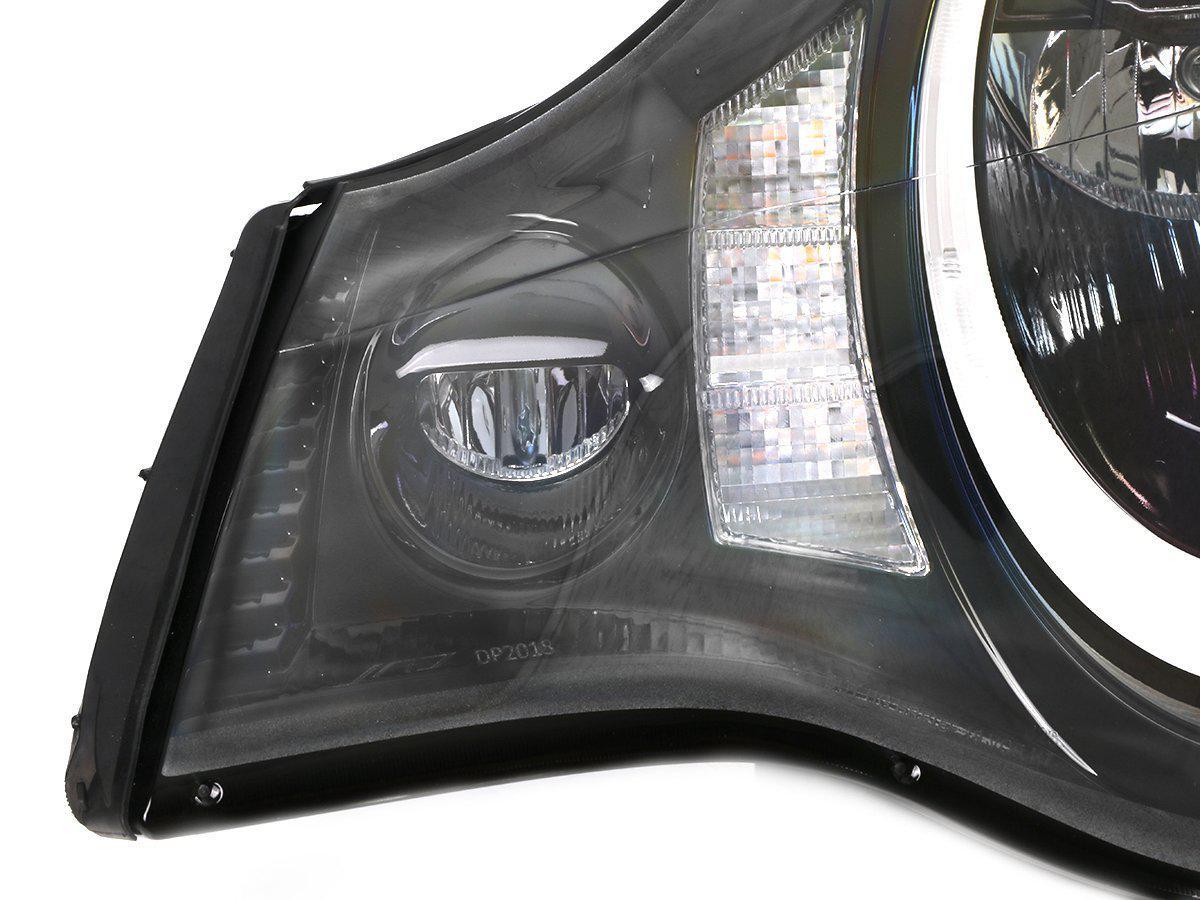 2002-2004 Porsche 911 Turbo Black LED Projector Headlights - D2S Xenon