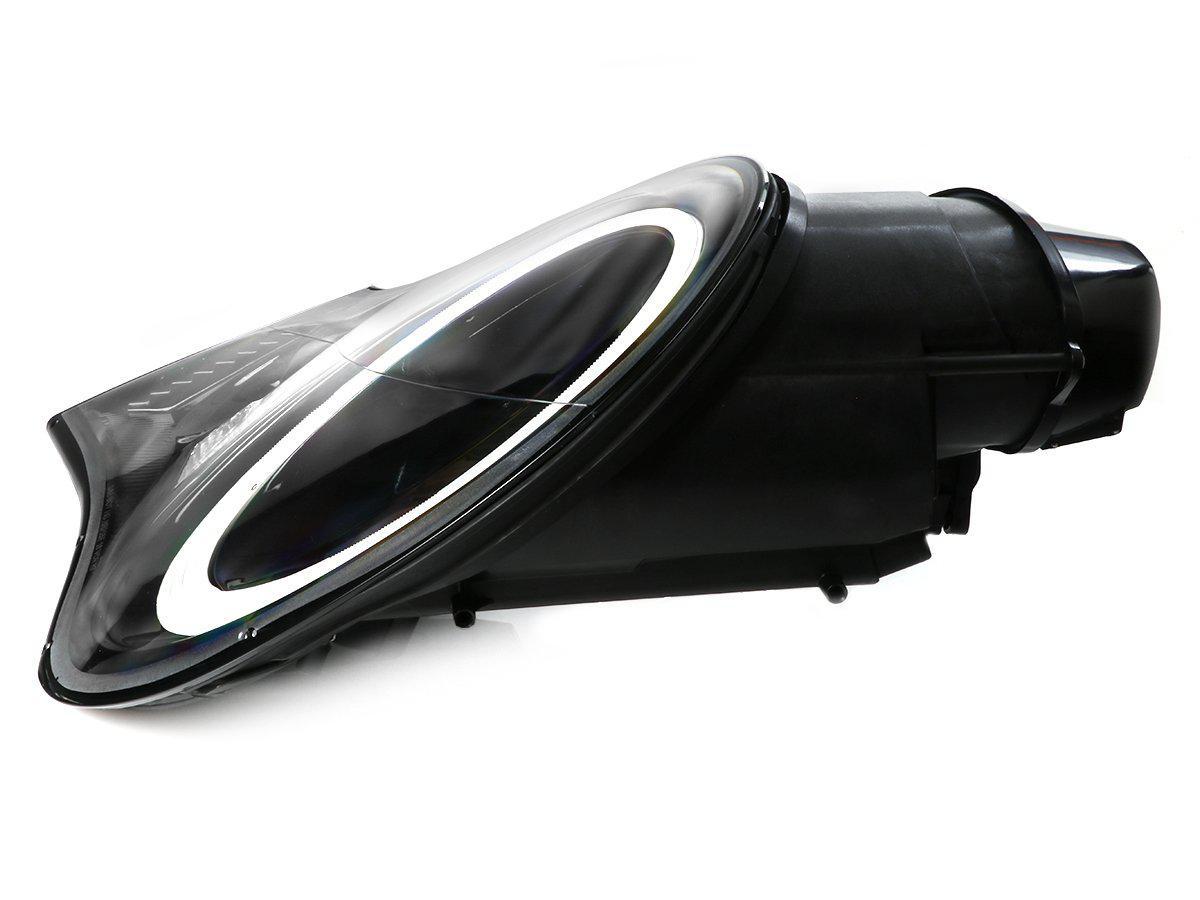 2002-2004 Porsche 911 Turbo Black LED Projector Headlights - D2S Xenon