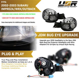 2002-2003 Subaru Impreza JDM Style Projector Headlights