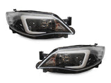 2008-2014 Subaru Impreza WRX LED Light Bar Headlights - Clear Corner