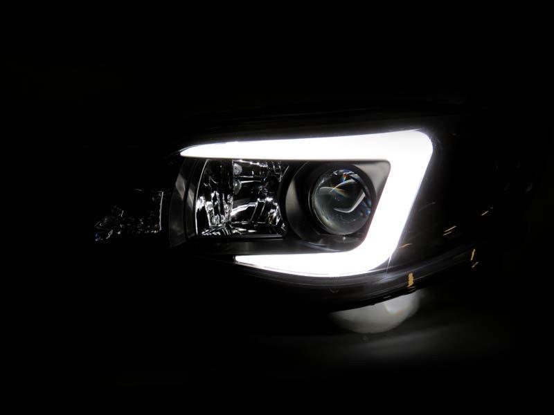 2008-2014 Subaru Impreza WRX LED Light Bar Headlights - Clear Corner