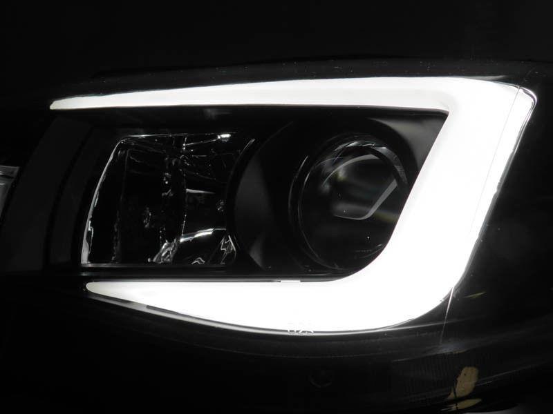 2008-2014 Subaru Impreza WRX LED Light Bar Headlights - Clear Corner