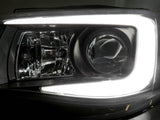 2008-2014 Subaru Impreza WRX LED Light Bar Headlights - Clear Corner