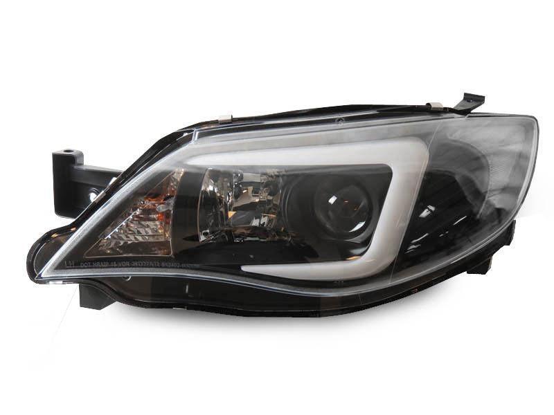 2008-2014 Subaru Impreza WRX LED Light Bar Headlights - Clear Corner
