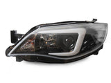 2008-2014 Subaru Impreza WRX LED Light Bar Headlights - Clear Corner