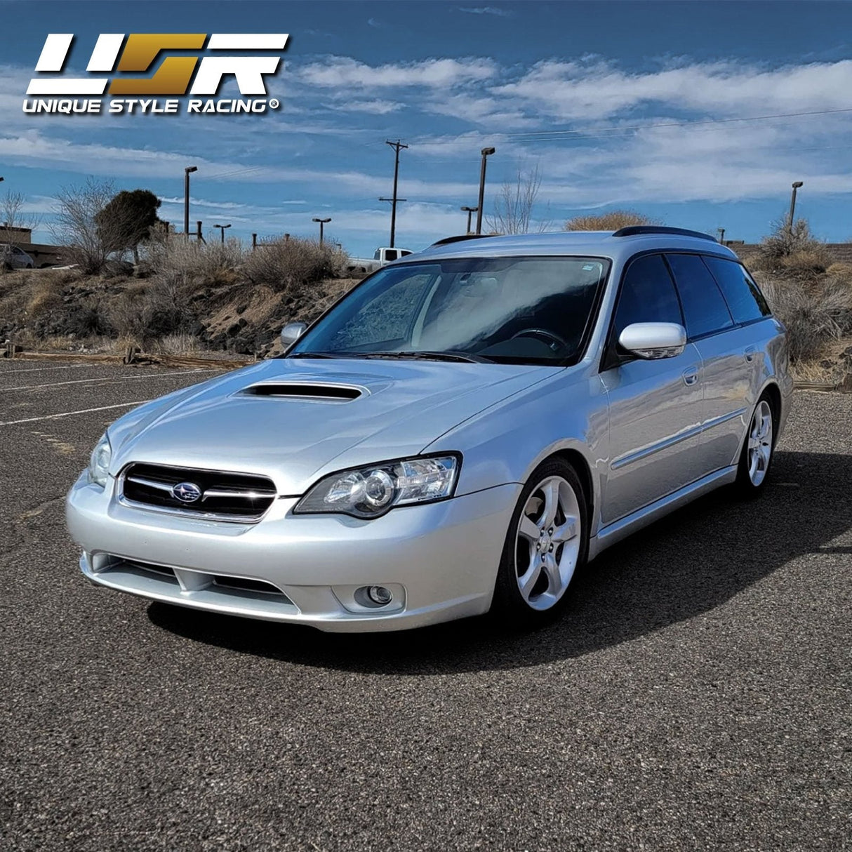 2005-2007 Subaru Legacy Clear Black Projector Headlight