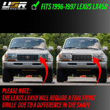 1991-1997 Toyota Land Cruiser FJ80 Crystal Chrome Headlights with Wiring
