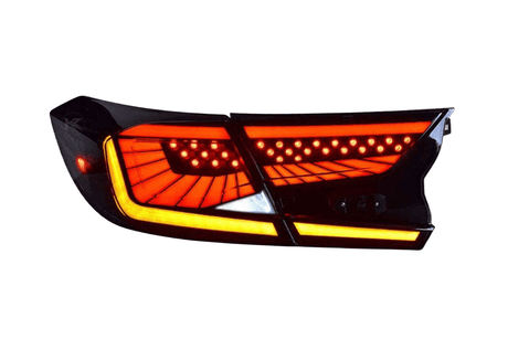Honda Accord 10th Gen Smoked Dynamic LED Tail Lights (2018-2022) - K2 Industries