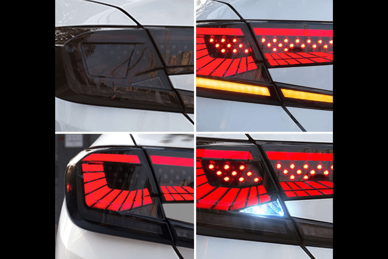 Honda Accord 10th Gen Smoked Dynamic LED Tail Lights (2018-2022) - K2 Industries