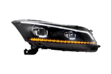 Honda Accord 8th Gen Inspired Black Demon Eyes and Ordinary Projector Headlights (2008-2012) - K2 Industries