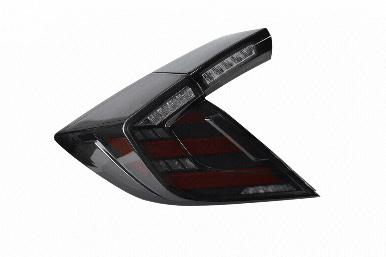 Honda Civic 10th Gen Hatchback and Type R Smoked Style LED Tail Lights Upgrade (2016-2021) - K2 Industries