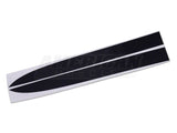 SEC10 Hood Accent Decal; Gloss Black (10-12 Mustang GT, V6)