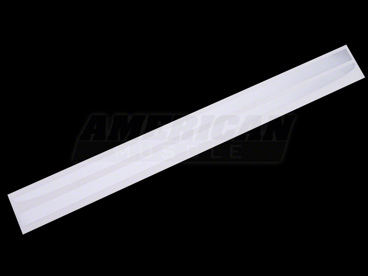 SEC10 Hood Accent Decal; Silver (13-14 Mustang)