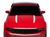 SEC10 Hood Accent Decal; White (10-12 Mustang GT, V6)