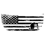 Stealth Clear American Flag Hood Overlay - 2021+ Bronco