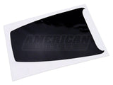 SEC10 Hood Accent Decal; Gloss Black (99-04 Mustang GT; 99-02 Mustang V6)