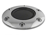 Speedform Leather Steering Wheel; Black With Chrome Spokes (79-04 Mustang)
