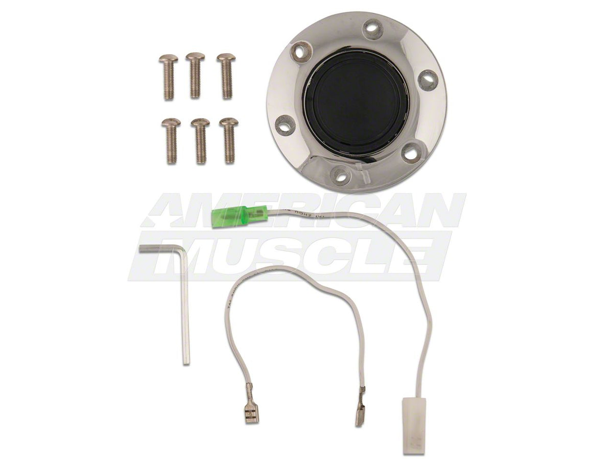 SpeedForm Horn Ring with Button; Chrome (84-04 Mustang)