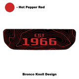 1966 Topographic Shifter Plate (Printed Series + Acrylic) - 2021+ Bronco