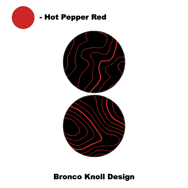 Topo Cup Holder Inserts (Printed Series + Acrylic) - 2021+ Bronco