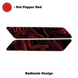 Topo Interior Front Door Grab Handle Overlay Kit (Printed + Laser Series) - 2021+ Bronco