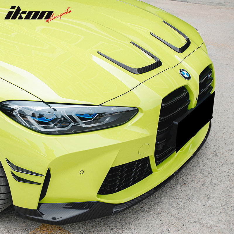 Fits 21-23 G80 M3 G82 G83 M4 X Style Front Hood Vent Dry Carbon Fiber