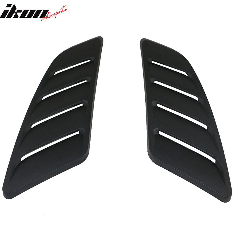 2015-2018 Ford Mustang V6 & EcoBoost GT Style Black Hood Vents PP