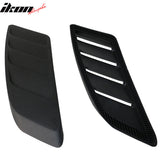 2015-2018 Ford Mustang V6 & EcoBoost GT Style Black Hood Vents PP