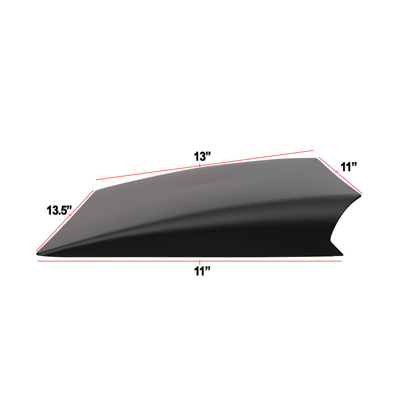 Universal Black Air Flow Hood Vent Scoop ABS