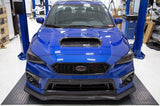 OLM A1 Aggressive Carbon Fiber Full Replacement Hood Scoop - 2015-2021 WRX / STI