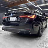 2021-2024 BMW i4 e35 e40 m50 Rear Bumper Reflector Pre-Cut Overlay SMOKE BLACKOUT