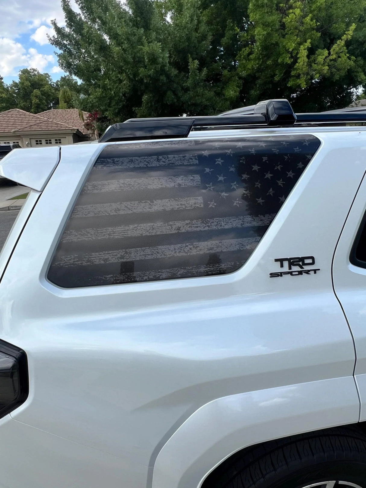 American Flag Rear Window Overlays V2 (Perforated) - 2025+ 4Runner
