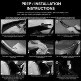 2008-2023 Dodge Challenger XE Style Side Window Louver Scoop PP