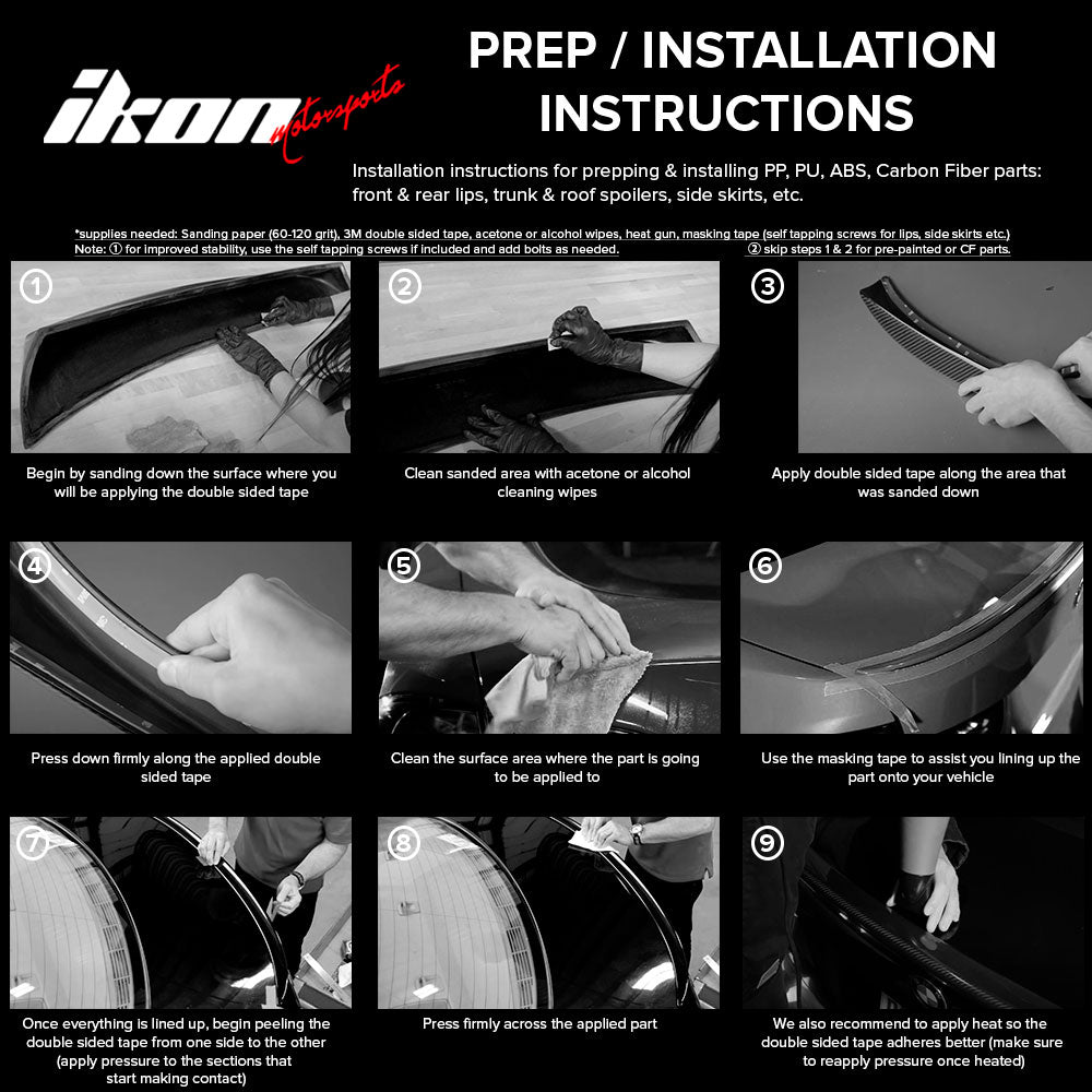 2016-2023 Chevy Camaro ZL1 1LE Style Carbon Fiber Trunk Spoiler Wing