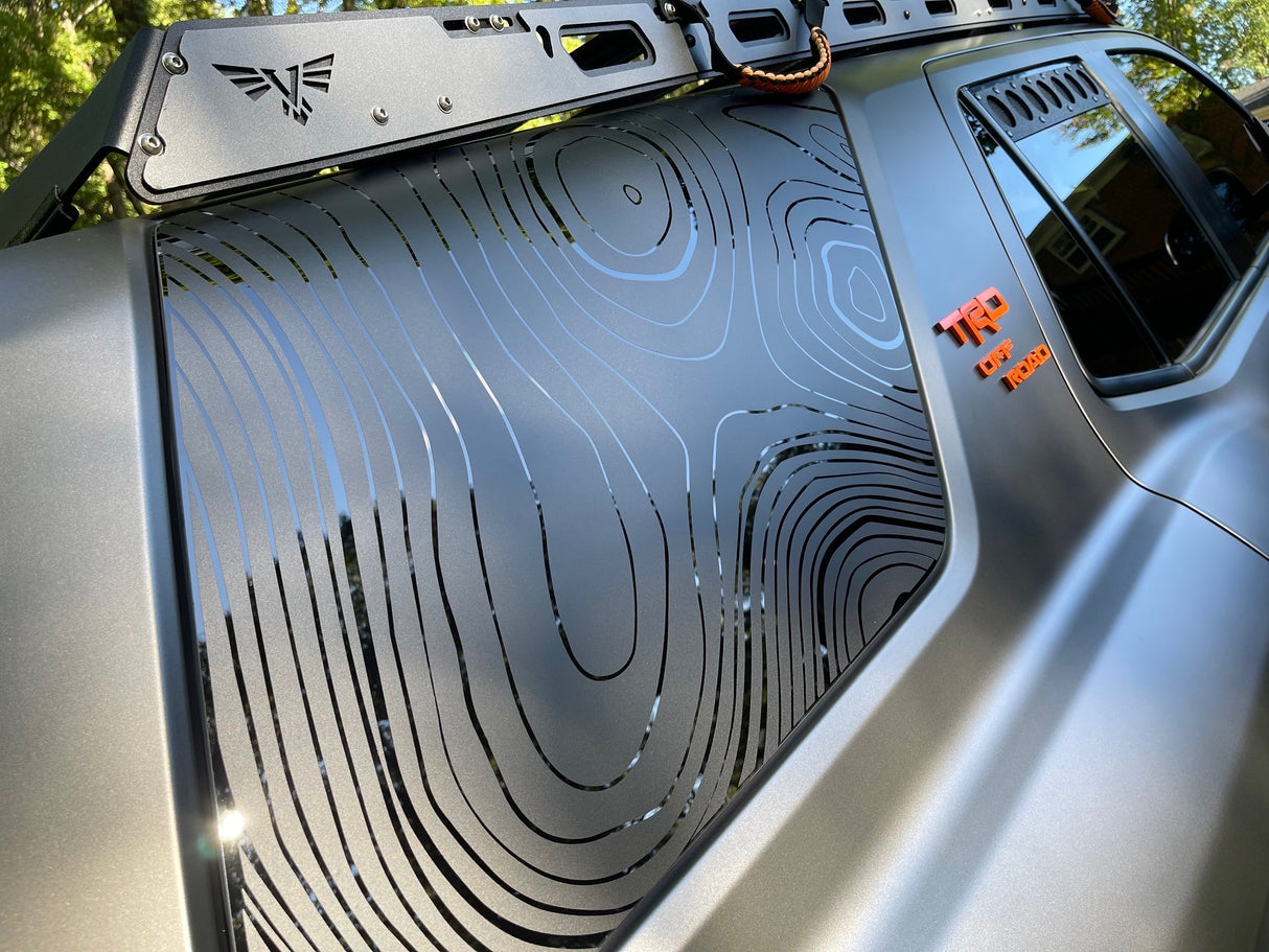 Topographic Rear Window Overlay V2 - 2025+ 4Runner