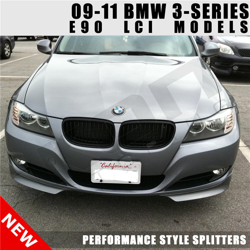 2009-2012 BMW E90 3 Series 328i 335i Front Bumper Lip PP 2PC