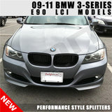 2009-2012 BMW E90 3 Series 328i 335i Front Bumper Lip PP 2PC