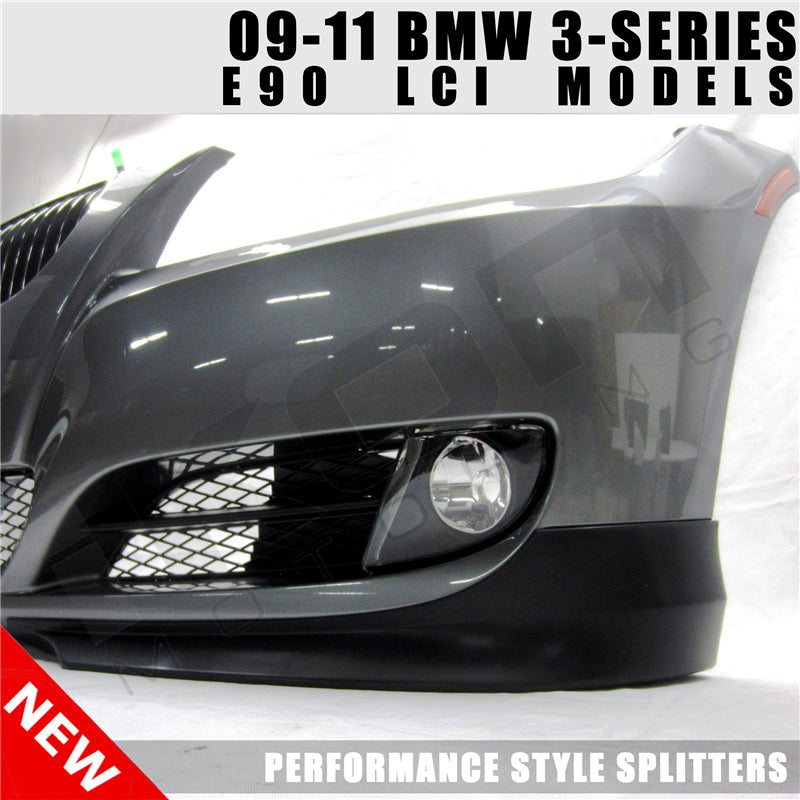 2009-2012 BMW E90 3 Series 328i 335i Front Bumper Lip PP 2PC
