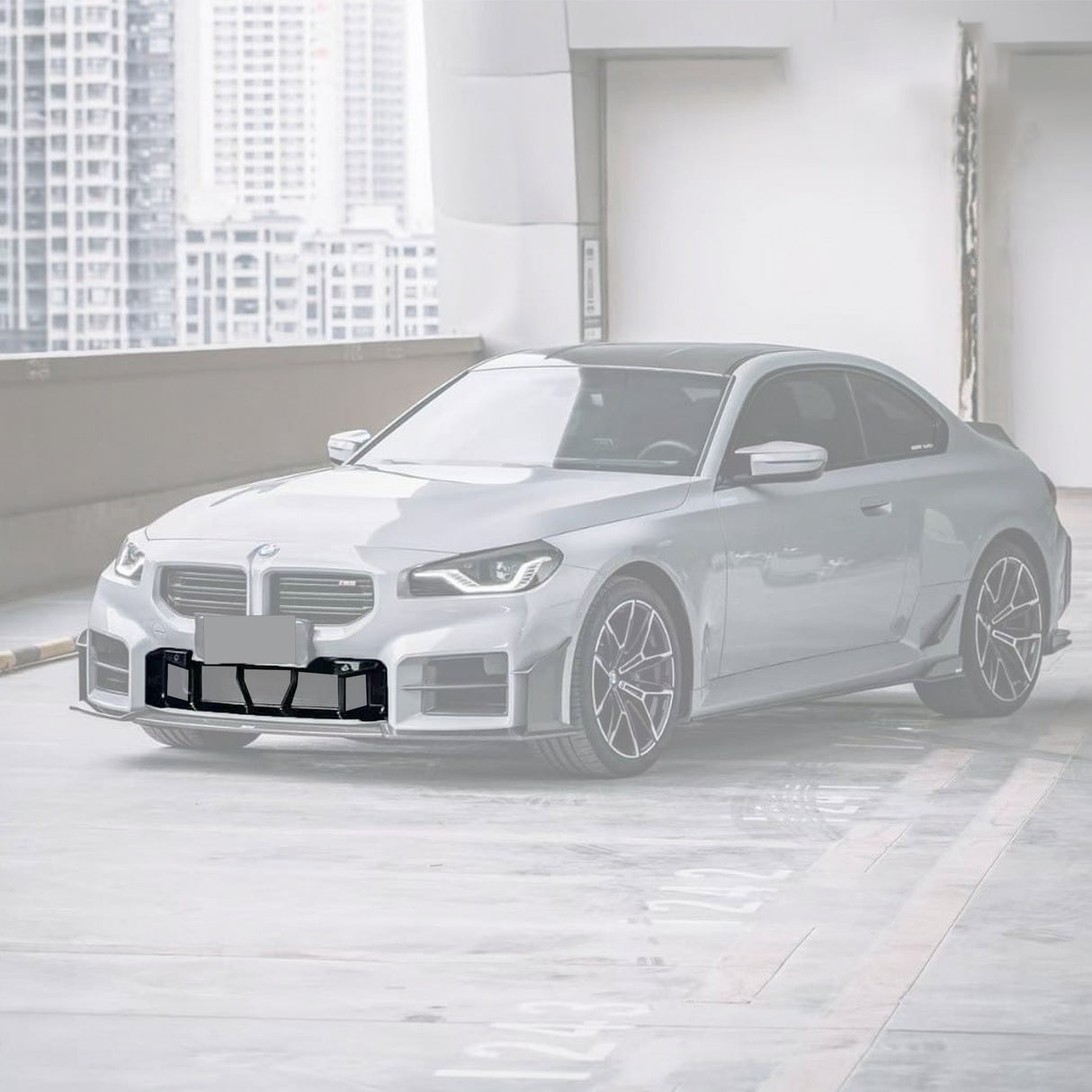 BMW 2 Series G87 M2 Carbon Fiber Front Bumper Center Lower Grille Kit (2023+)