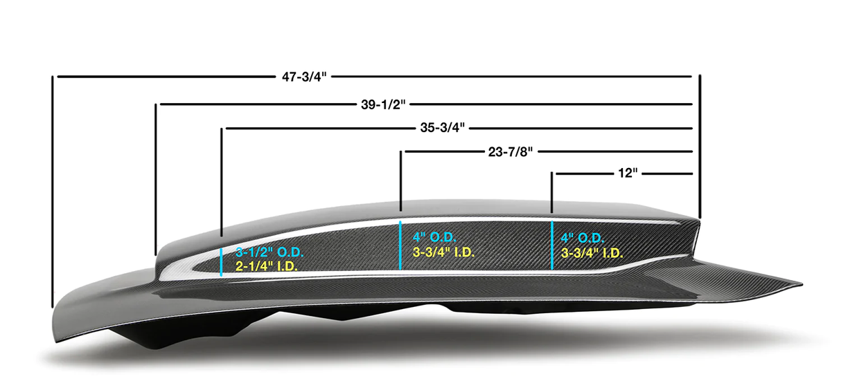 2015-2023 Dodge Challenger Demon Cowl Style Carbon Fiber Hood